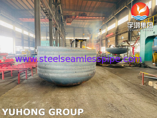 ASME U Damgası 2:1 Elips Başlık Q245R NACE Rafineri Ekşi Servis Kapları için Sertifikalı