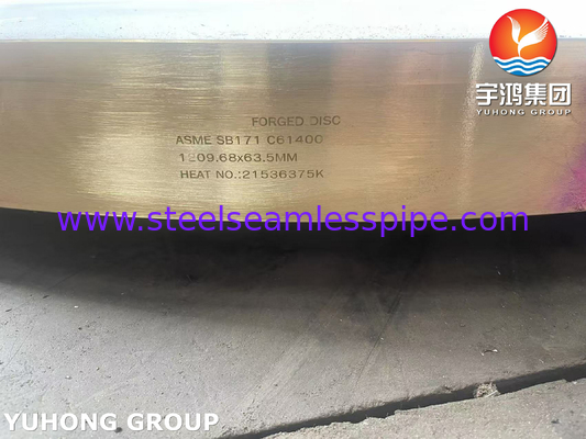ASME SB171 C61400 KAMİŞLENMİŞ ALUMİNUM BRONZ DISKİ
