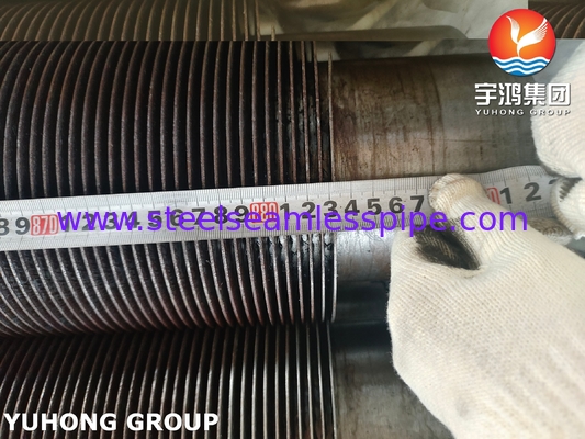 Karbon çelik A106 GR.B Reheater ve Economizer için Spiral Fined Tube