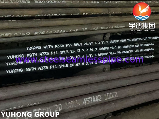Yüksek Sıcaklık ASTM A335 P11 Dikişsiz Boru Petrokimya ve Enerji Santrali Borulama
