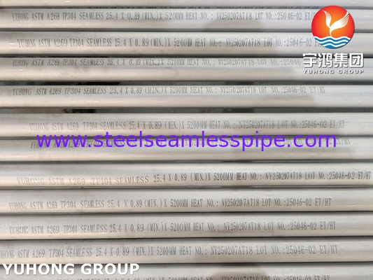 ASTM A269 TP304 Paslanmaz Çelik Enstrümanlama Tüp Teslimatçısı