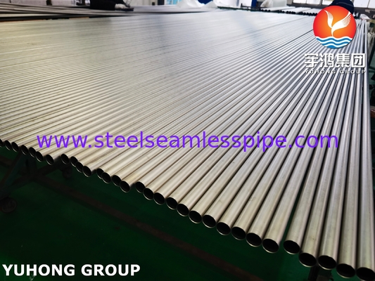 ASME SB338 UNS R50400 Kondansör ve Isı Değiştiricisi için 2. Sınıf Titanyum Alaşımlı Çelik Tüp