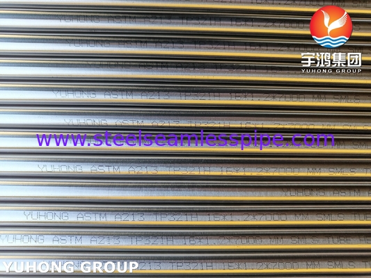 ASTM A213 TP321H S32109 Paslanmaz Çelik Isı Eşanjörü Borusu Parlak Tavlanmış