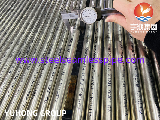 ASTM B167 UNS N06600 Dikişsiz Nikel Alaşımlı Boru Inconel 600 Isı Eşanjörü Borusu