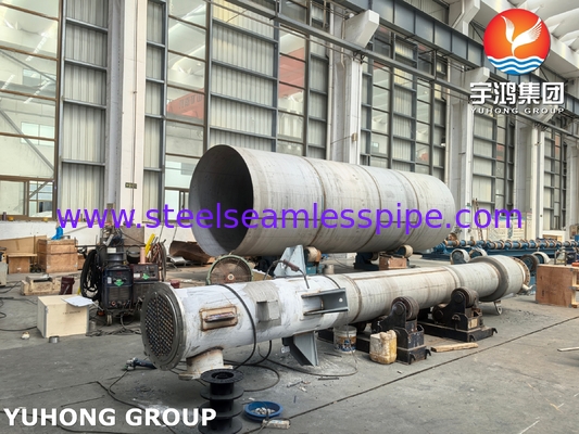 ASME VIII-1 U-Tube Isı Değiştiricisi, Klor-Alkali İşlemleri için UNS N06600 ile kaplanmıştır NACE MR0175