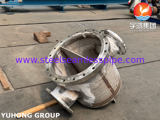 ASME VIII-1 U-Tube Isı Değiştiricisi, Klor-Alkali İşlemleri için UNS N06600 ile kaplanmıştır NACE MR0175