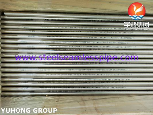 ASME SB338 UNS R50400 Kondenserler ve Eşanjörler için Dikişsiz Titanyum Borular