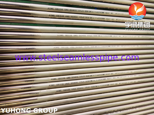 ASME SB338 UNS R50400 Kondenserler ve Eşanjörler için Dikişsiz Titanyum Borular