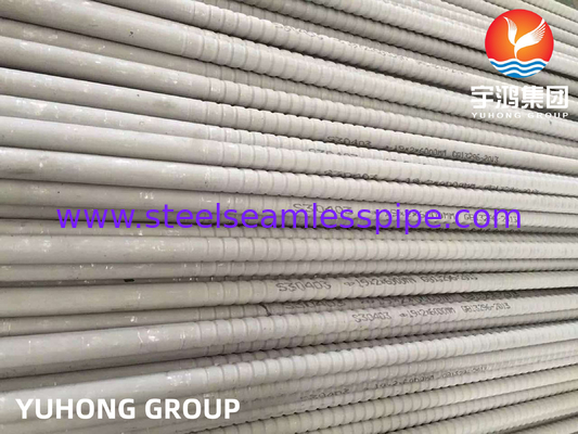 TP304 / TP304L TP316 / TP316L Paslanmaz Çelik Oluklu Kanatlı Borular Isı Eşanjörleri İçin