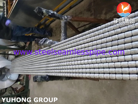 TP304 / TP304L TP316 / TP316L Paslanmaz Çelik Oluklu Kanatlı Borular Isı Eşanjörleri İçin