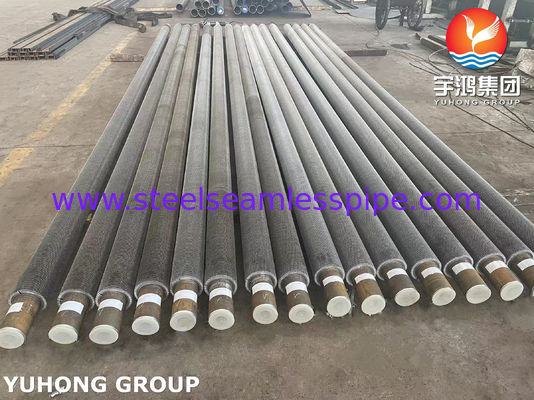 ASTM A335 P9 SERRATED FIN TUBE For Oil Refining Condencer