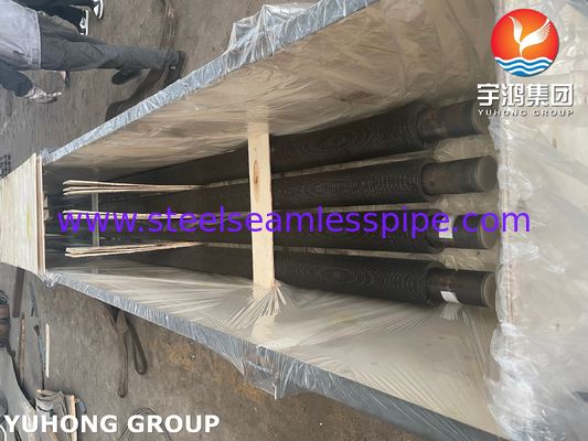ASTM A335 P9 SERRATED FIN TUBE For Oil Refining Condencer