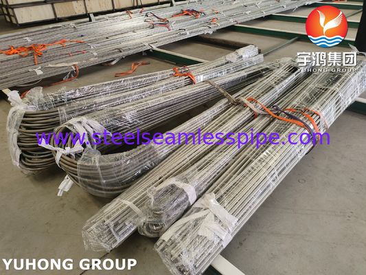 ASME SA213 TP321 Paslanmaz Çelik Dikişsiz Tüp U Bend Tüp Isı Değiştiricisi Tüp