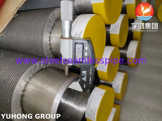 ASTM A376 TP347H CS Fin ile boru HFW Fin tüpü, profesyonel kaliteli ısıya dayanıklı çözüm