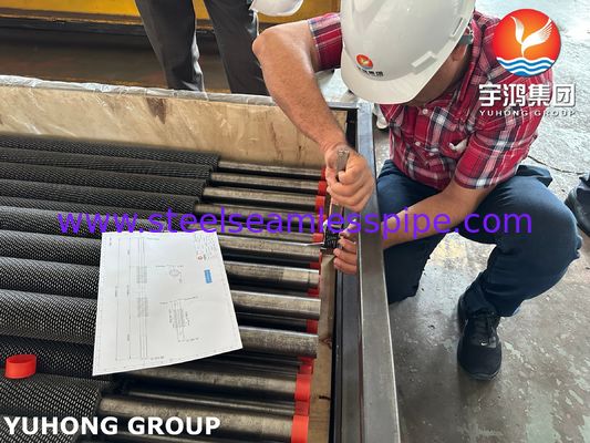 ASTM A213 T22 (K21590) Isı Değiştiricisi için HFW Serrated Fin Tube