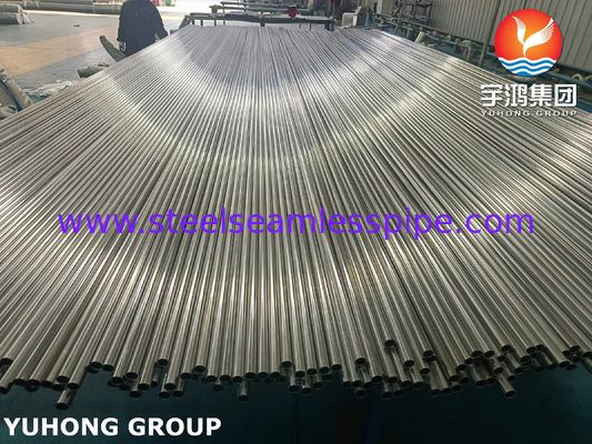 ASTM A249 TP304 Paslanmaz çelik kaynaklı ısı değiştiricisi tüpü Parlak kızartılmış