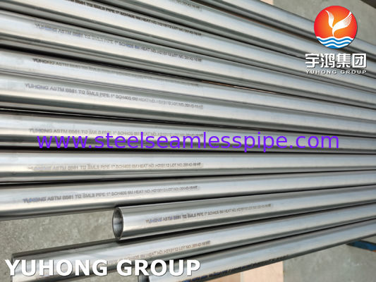 ASTM B861 GR.2 UNS R50400 Titanyum Alaşımsız Boru Yüksek Korozyon Direnci İçin