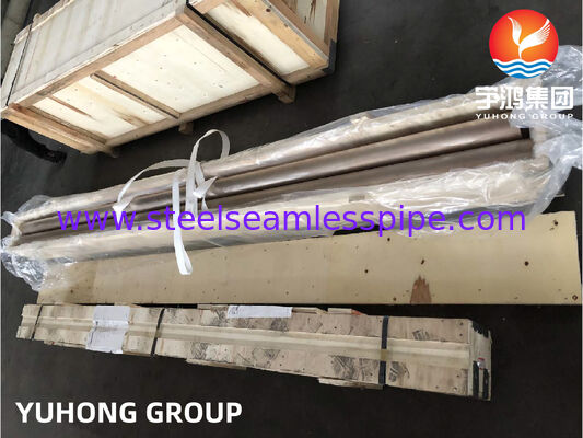 ASTM B466 C70600 Deniz suyu uygulamaları için Dikişsiz Bakır Nikel 90/10 Boru Korozyona Dirençli