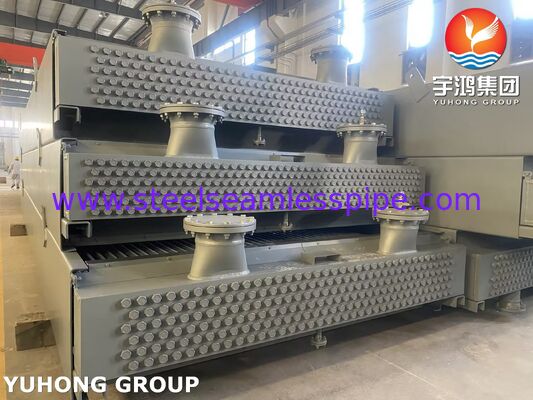 Monel 400 Hava Soğutucu Boru Demeti, Ekstrüde Alüminyum Kanatlı ve ASME SB163 Dikişsiz Borular