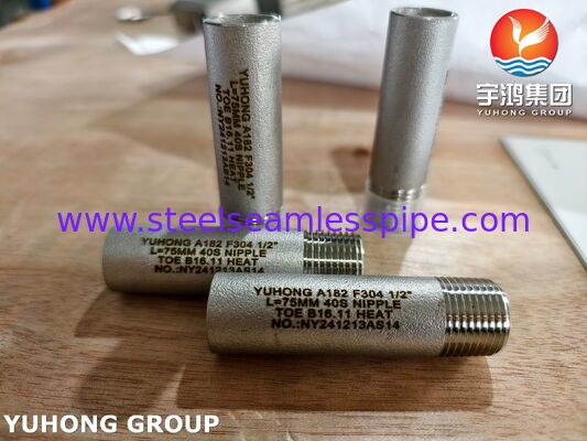 ASTM A182 F304 1.4301 SW Kalıp Fittings, Nipple, Sockolet, Tee, Elbow, Coupling MSS SP-97