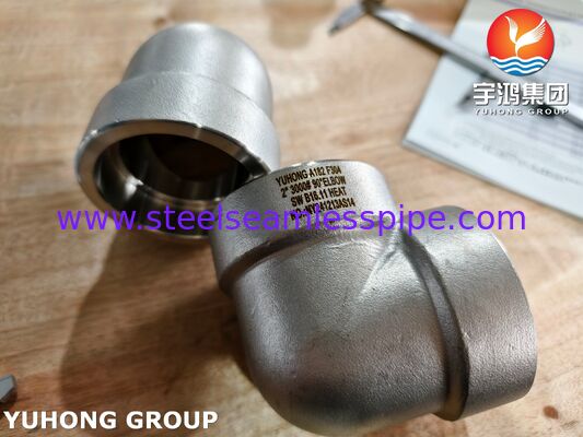 ASTM A182 F304 1.4301 SW Kalıp Fittings, Nipple, Sockolet, Tee, Elbow, Coupling MSS SP-97