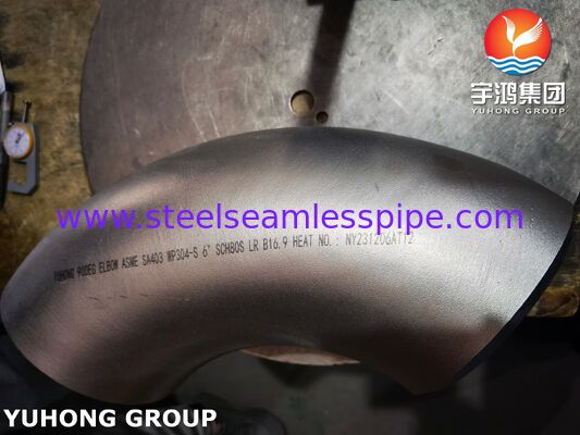 ASTM A403 WP304 Paslanmaz çelik kabı dirseği Buttwelded