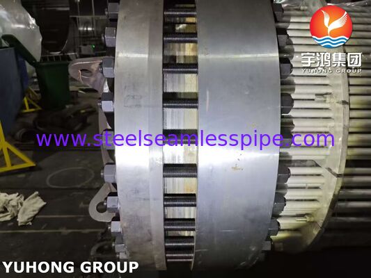 Fiyatlı korozyon yönetimi için 316L borular ve SA350 LF2/316L kaplı boru kağıdı ile yüzen başlı ısı değiştiricisi