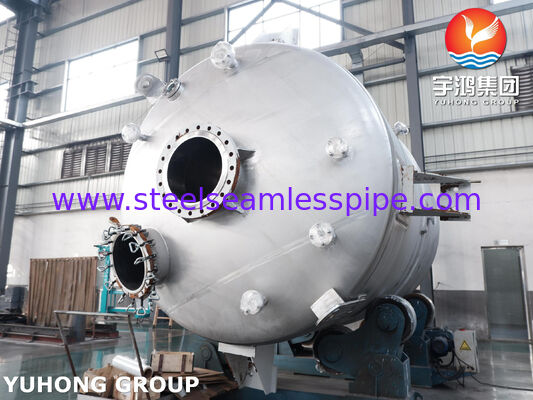 ASME U Stamp sertifikalı kabuklu reaktör kapı SA516 Gr.70 Karbon Çelik ile karıştırma için karıştırıcı