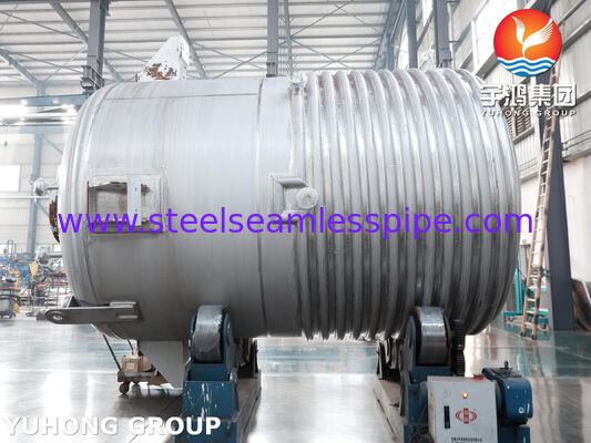 ASME U Stamp sertifikalı kabuklu reaktör kapı SA516 Gr.70 Karbon Çelik ile karıştırma için karıştırıcı