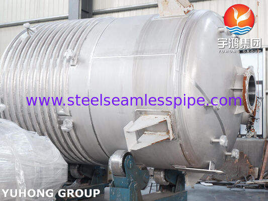 ASME U Stamp sertifikalı kabuklu reaktör kapı SA516 Gr.70 Karbon Çelik ile karıştırma için karıştırıcı