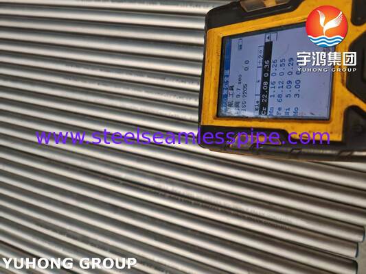 ASTM A790 S32205 Petrol ve gaz endüstrisi için çift katlı paslanmaz çelik boru