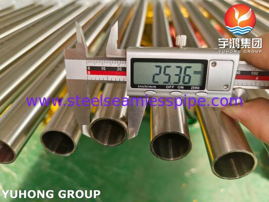 ASTM A270 TP304 Parlak Tavlanmış Dikişsiz Paslanmaz Çelik Gıda İşleme Borusu