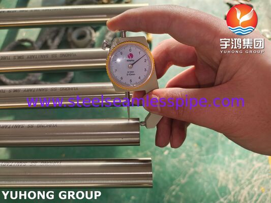 ASTM A270 TP304 Parlak Tavlanmış Dikişsiz Paslanmaz Çelik Gıda İşleme Borusu