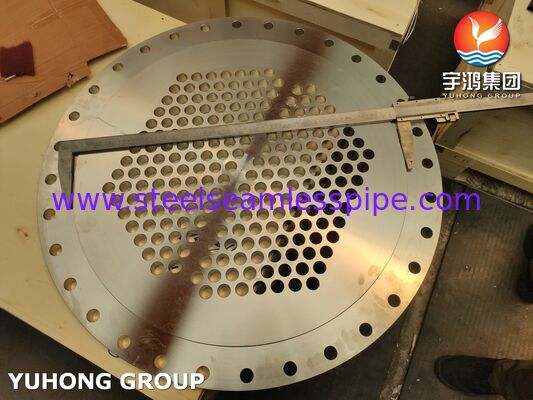 Genel Isı Değiştiricisi Hizmet Tüp Sayfası ASME SA240 SS304 100% UT