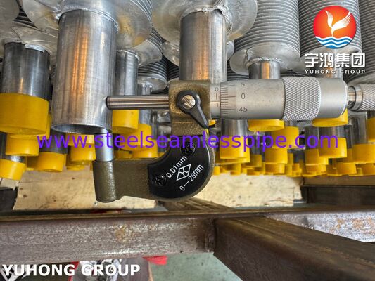 EN 10217-7 1.4301 Kazanlar ve Hava Soğutucuları İçin Ekstrüze Fined Tube