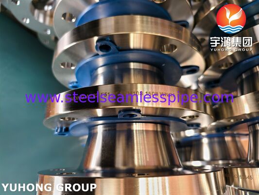 ASTM A182 F51 S31803 Çift Çelik Kalıplı Weldneck Flange 150#-2500# B16.5