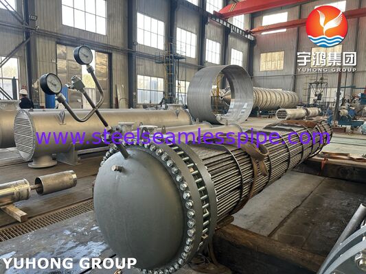 ASME SA179 U şeklindeki borular Endüstriyel Isı Transferine ASME SA516 Gr70N boru plağı dahil olmak üzere Isı Değiştiricisi Boru Paketi