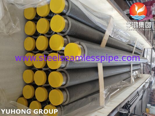 A335 P9 Yüksek Sıcaklık Değiştiricileri için HFW Fined Tubes Karbon Çelik Fin