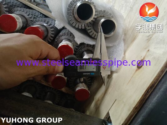 Yüksek frekanslı kaynaklı tırnaklı kanatlı tüp TP304H taban / SS304 kanatlı