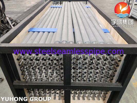 EN 10217-7 1.4301 Hava soğutucuları için ekstrüde yüzgeç borular ısı geri kazanımı