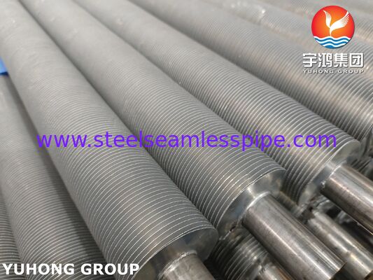 EN 10217-7 1.4301 Hava soğutucuları için ekstrüde yüzgeç borular ısı geri kazanımı