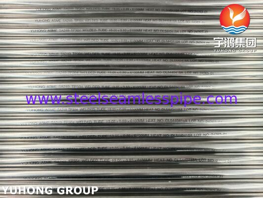 ASME SA249 TP304 Soğutma Sistemi İçin Parlak Kaynatılmış Paslanmaz Çelik Kaynaklı Tüp