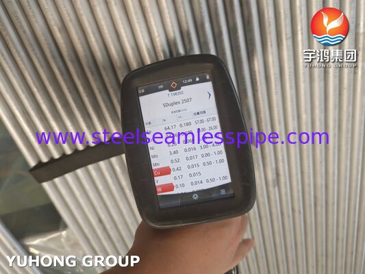 ASTM A789 S32750 Yüksek korozyon ve yüksek basınçlı hizmet için süper dupleks paslanmaz çelik dikişsiz/saldırılmış boru