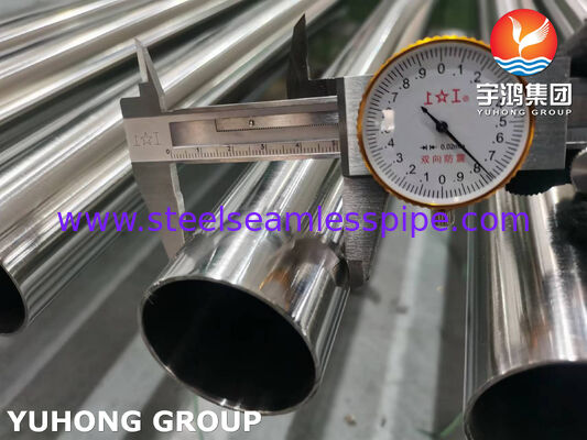 Bira Endüstrisi İçin Hijyenik Tüp ASTM A270 TP316L Paslanmaz Çelik Dikişsiz Parlak Tavlanmış Tüp