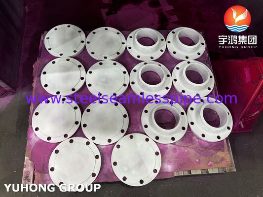 ASME SA182 F304 Endüstriyel boru hattı sistemleri için austenitik paslanmaz çelik dövme flens ASME B16.5 standardına uygun