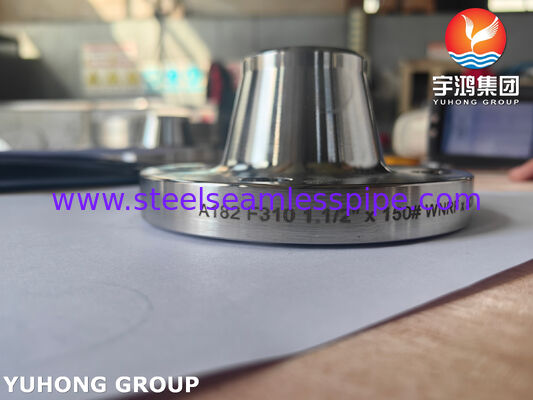 Yüksek Sıcaklık ve Yüksek Basınçlı Boru Hatları Sistemleri İçin ASTM A182 F310 Kaynak Boyunlu Dövme Paslanmaz Çelik Flanş