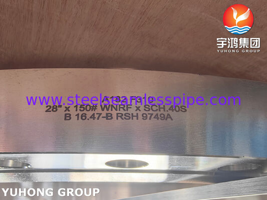 Yüksek Sıcaklık ve Yüksek Basınçlı Boru Hatları Sistemleri İçin ASTM A182 F310 Kaynak Boyunlu Dövme Paslanmaz Çelik Flanş