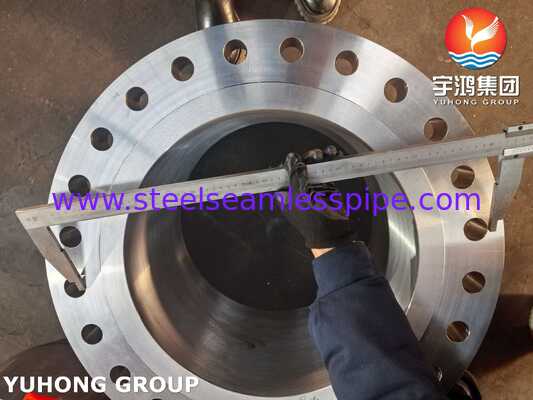 ASME SA105 / SA105N Endüstriyel boru hattı sistemleri için karbon çelik dövme flens
