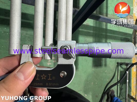 Kondenser için Paslanmaz Çelik ASTM A269 TP316L Dikişsiz Boru, Turşulanmış ve Tavlanmış