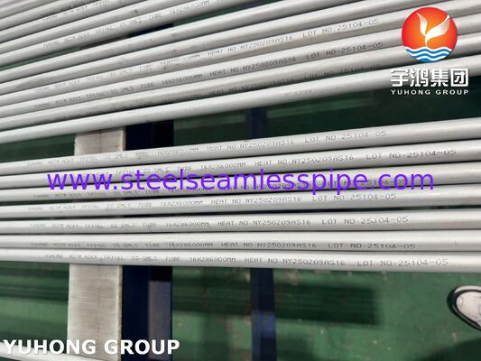 Kondenser için Paslanmaz Çelik ASTM A269 TP316L Dikişsiz Boru, Turşulanmış ve Tavlanmış